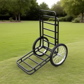 Double-Layer Deer Cart with 20 Inch Rubber Wheels