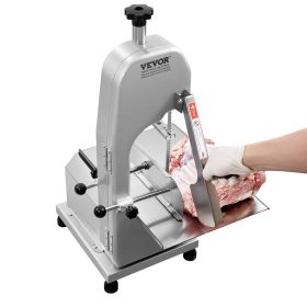 VEVOR Commercial Electric Meat Bandsaw, 650W Stainless Steel Countertop Meat Sawing Machine, Workbench 12.4" x 18.1", 4.33 Inch Max Cutting Thick