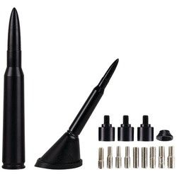 Ammo Tenna 4.25&quot; Billet Aluminum .30 Cal Replica Antenna Mast (flat Black)