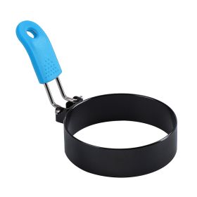 1pc Multicolor Nonstick Egg Rings; Round Ring Molds For English Muffins Pancake Cooking Pan; Portable Grilling Accessories For Camping Indoor Bre (Color: Blue (1 Pack))