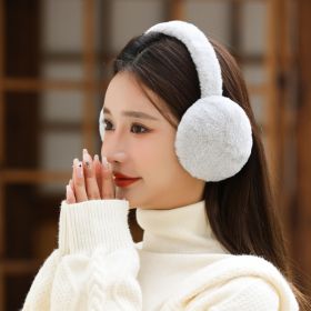 Warm Earmuffs Winter Earmuffs Men's and Women's Common Plush Earmuffs Earmuffs Rabbit Hair Earmuffs Korean Edition Cute Back Wear (colour: grey)