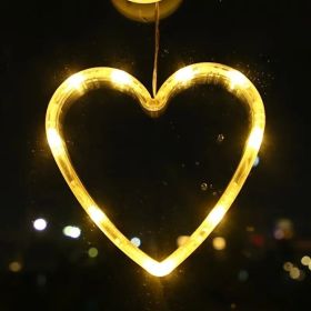 LED Colored Lights, Suction Cup Lights, Christmas Decoration Lights, Storefront Windows, Christmas Tree Backgrounds, Creative Lights, String Ligh (Westward jounery-e1: love)