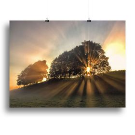 The Small Deer Canvas Print or Poster (Type: Standard Framed Canvas Print, size: 40" x 26" / 100cm x 65cm (approx))